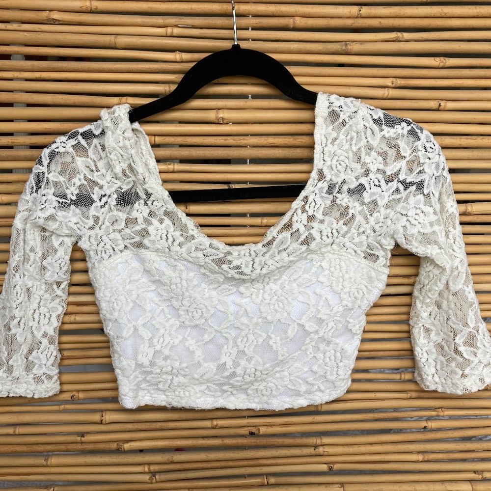 Cropped Lace Tank Top